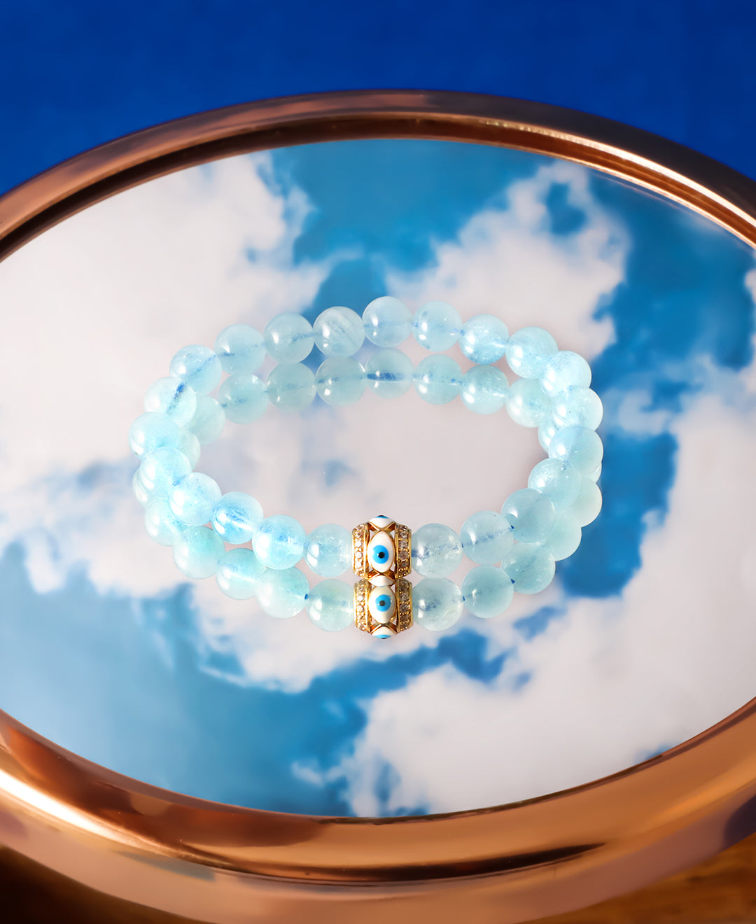 Light Blue Beads Bracelet