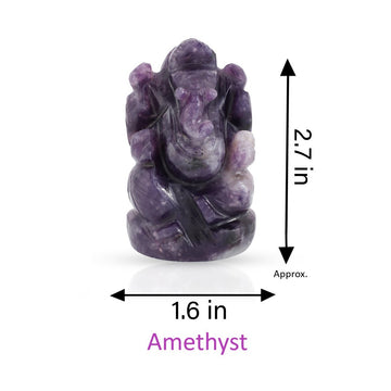 Amethyst Ganesh Idol