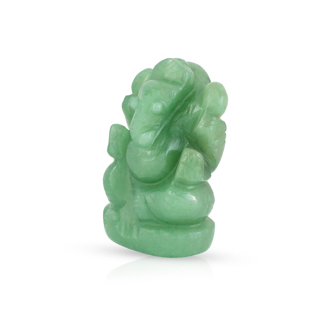 Green Aventurine Ganesh Idol