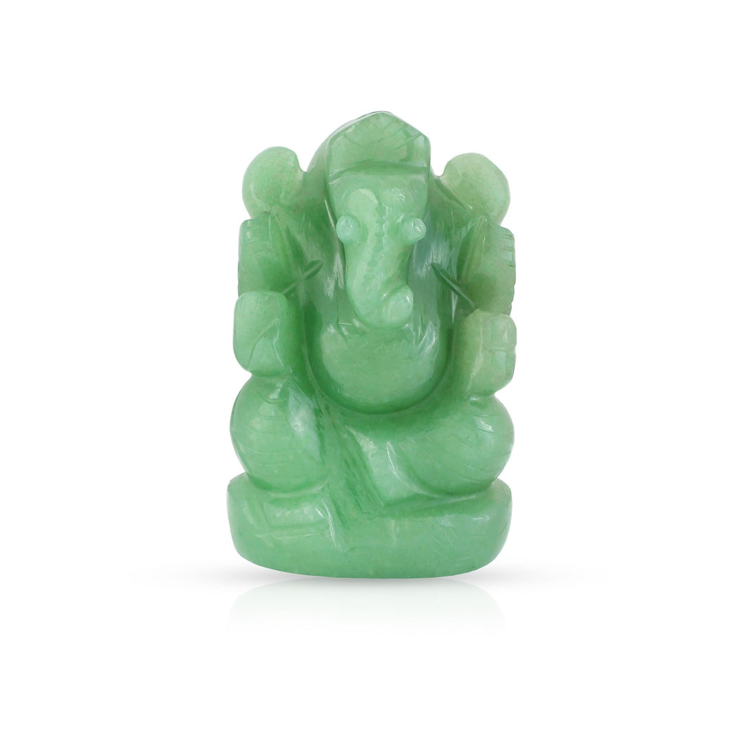 Green Aventurine Ganesh Idol