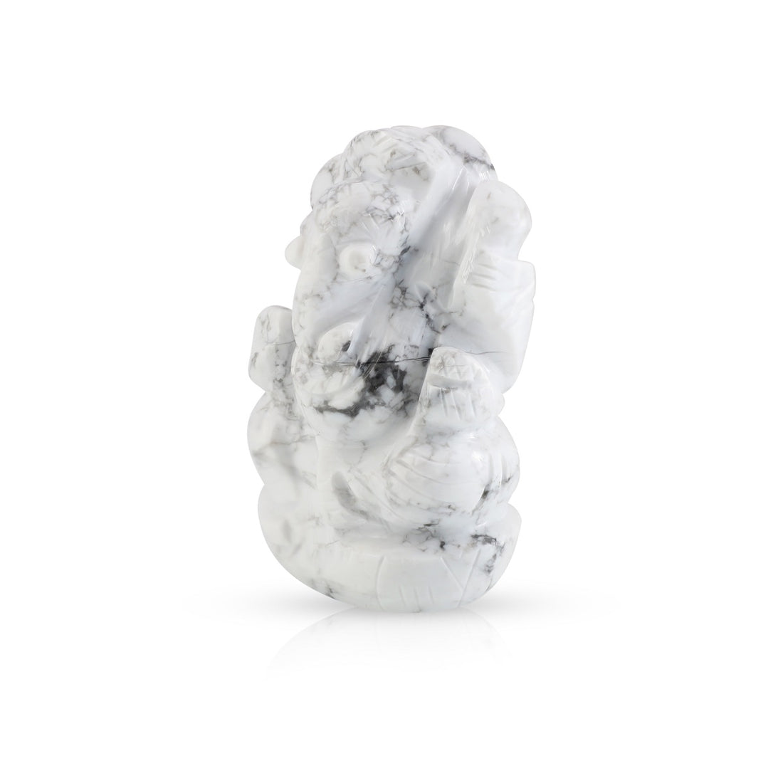 Howlite Ganesh Idol