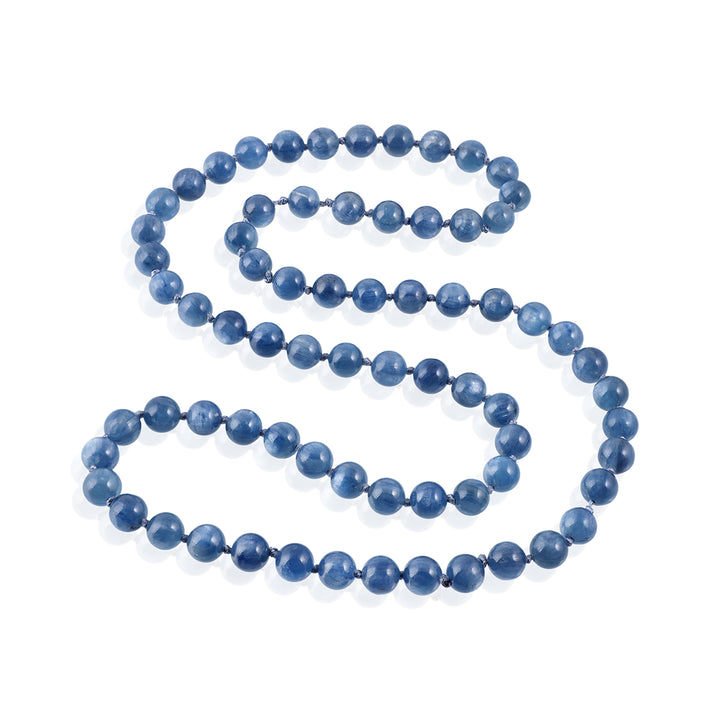 Kyanite Jap Mala 72 Beads Rosary Unisex Necklace