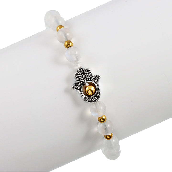 A flexible and comfortable bracelet design, suitable for various wrist sizes, combining style with holistic well-being.