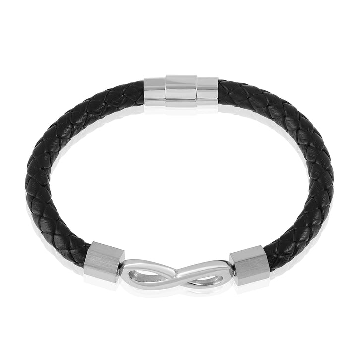 Infinity Love Braided Leather Bracelet