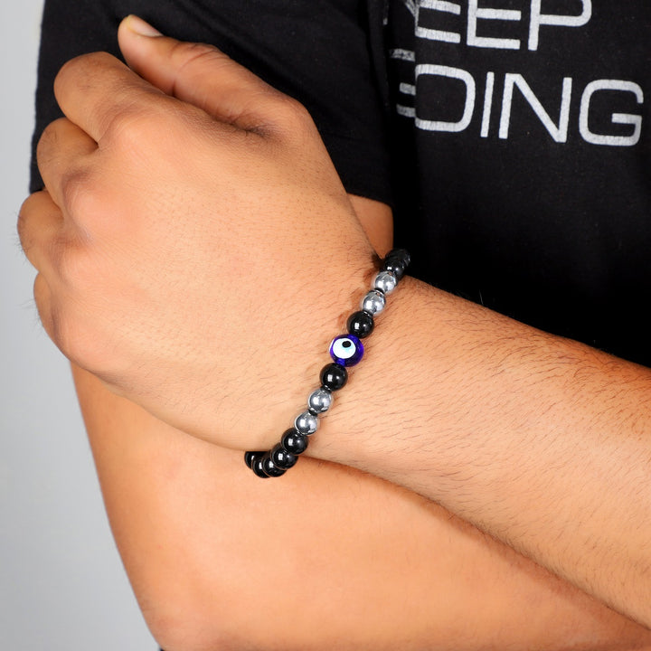 How the bracelet looks when worn, showcasing its style and fit