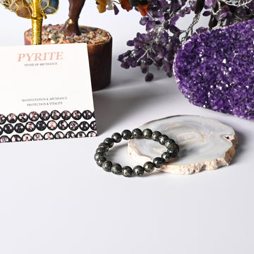 Pyrite Bracelet for Wealth & Abundance | Unisex