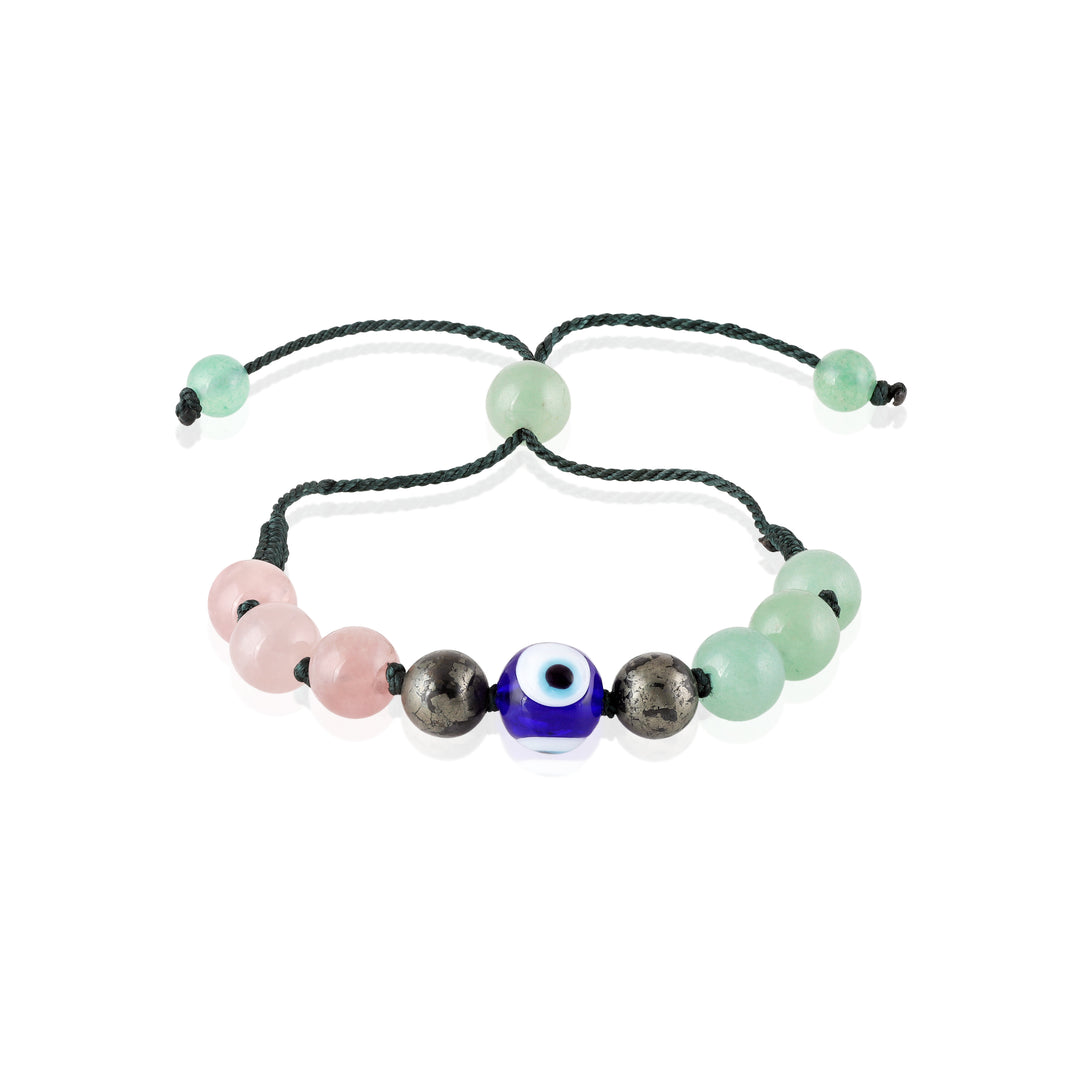 Elegant gemstone bracelet for abundance, love, and protection