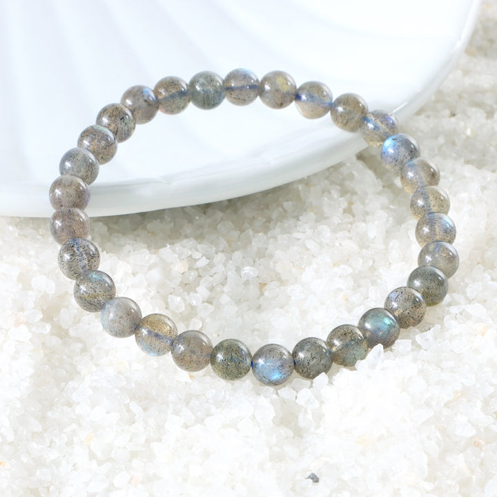Visual representation of the mystical energies of Labradorite, showcasing its enchanting qualities and magical allure in the bracelet