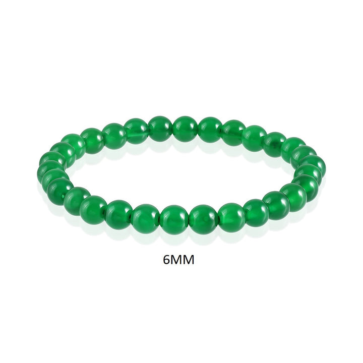 Green Onyx Stretch Bracelet: Stone of Growth