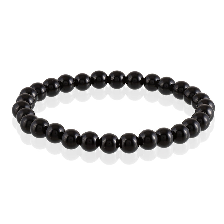 Black Agate Stretch Bracelet