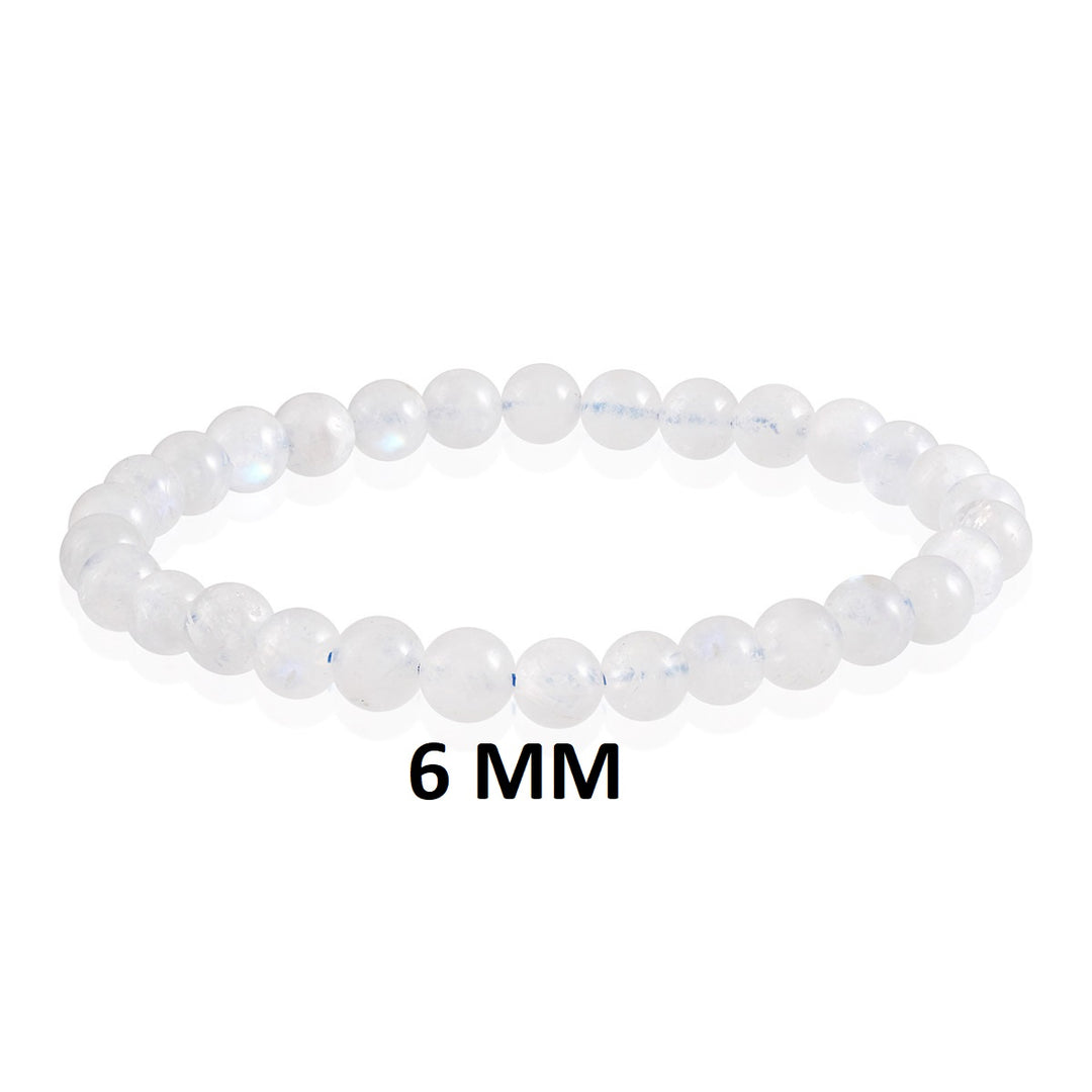 Rainbow Moonstone Stretch Bracelet - Stone of Fertility