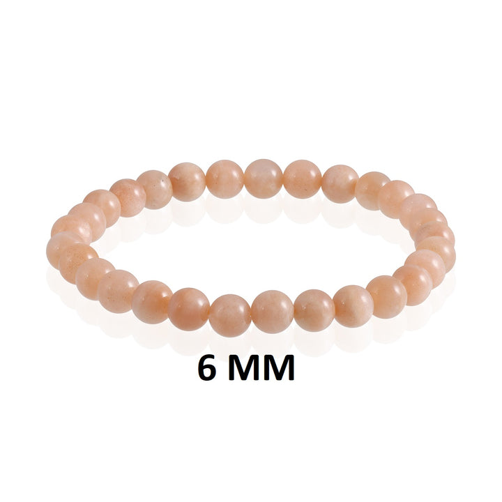 Peach Moonstone Bracelet - Stone of Emotional Wellbeing and Sensitivity