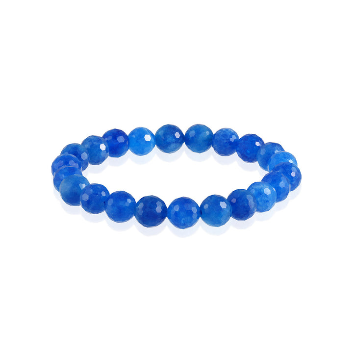 Blue Quartz Stretch Bracelet - Stone of Tranquility and Communication