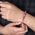 Stylish and elegant Pink Quartz Bracelet, a versatile accessory that radiates love and positive energy