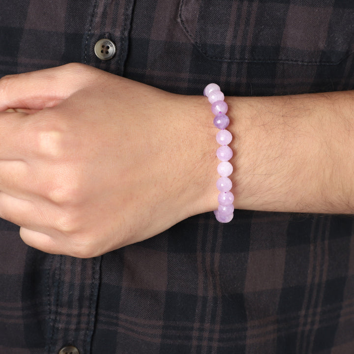 Lavender Quartz Bracelet: Stone of Emotional Harmony and Spiritual Connection