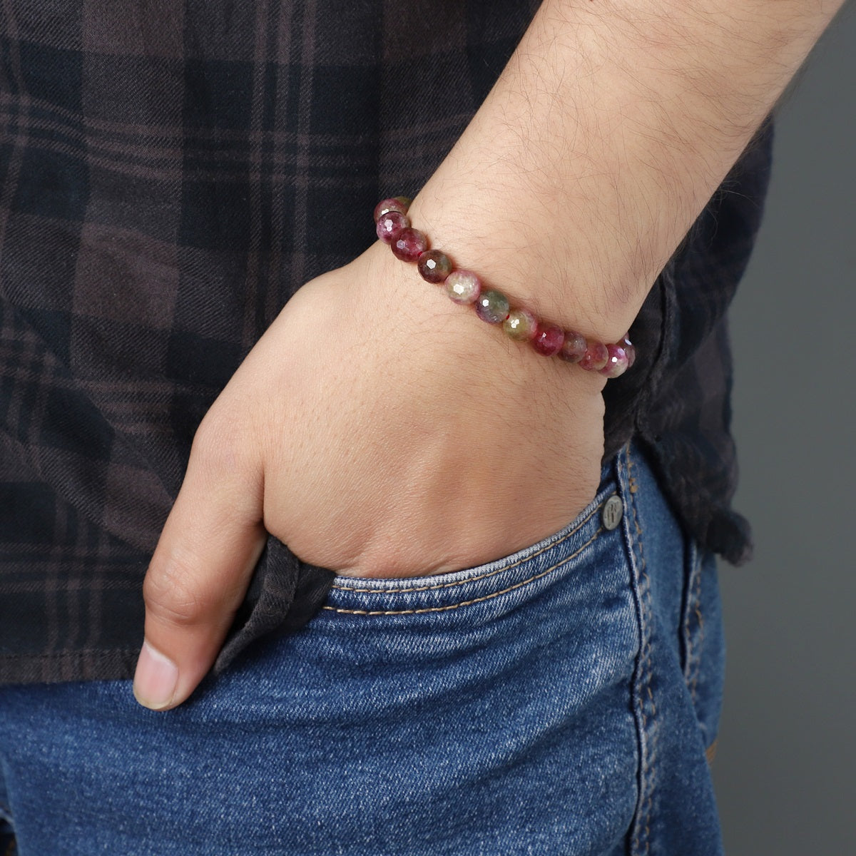 Stylish and versatile Red Quartz Bracelet, a fashionable accessory that blends passion with practical elegance.