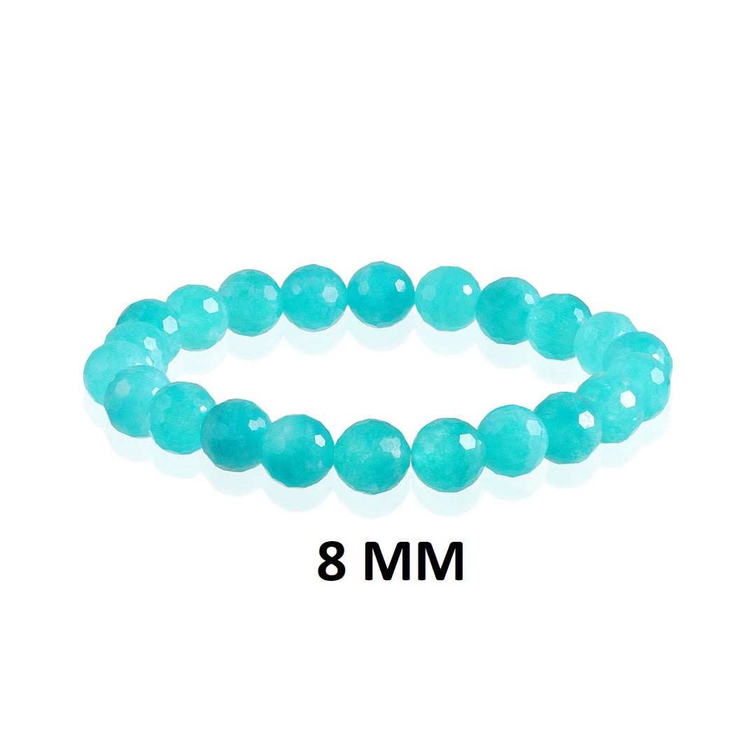 Sky Blue Quartz Stretch Bracelet - Stone of Harmony and Communication