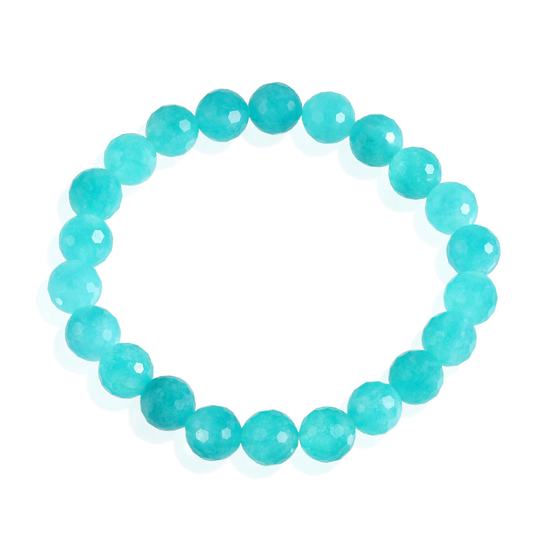 Sky Blue Quartz Stretch Bracelet - Stone of Harmony and Communication