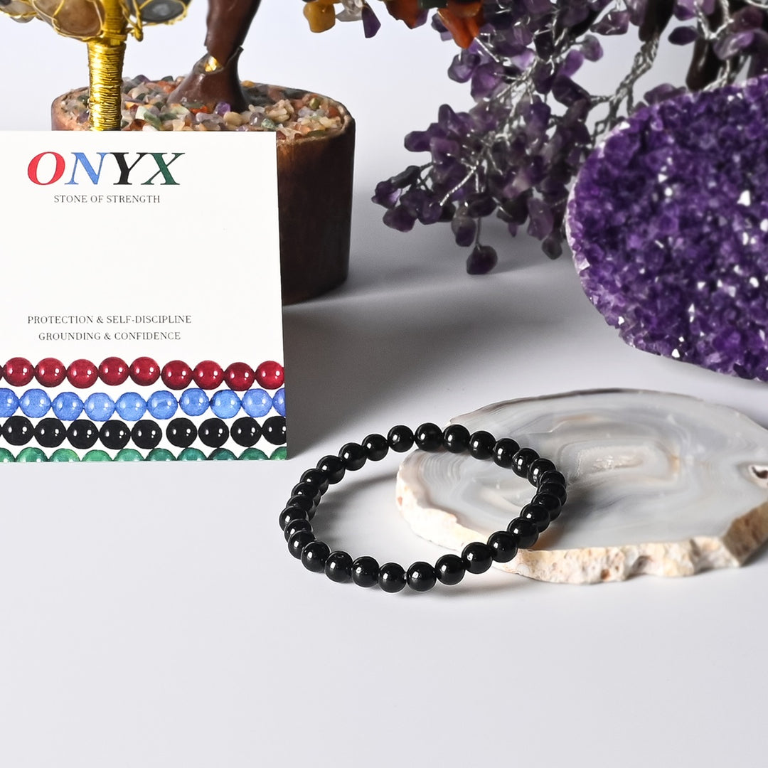 Symbolic image representing positive transformation and personal growth, inspired by the empowering properties of Black Onyx