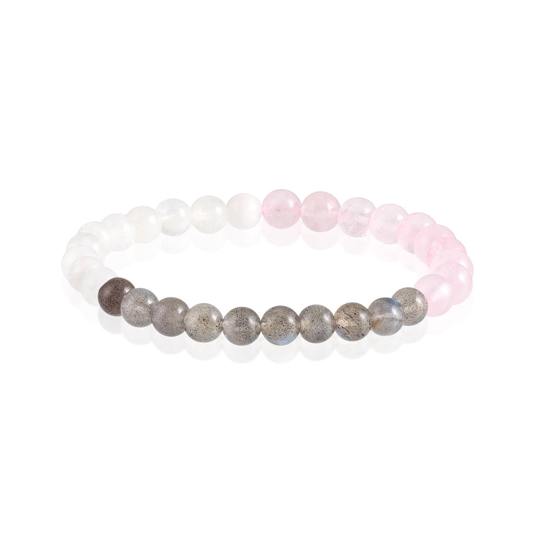 Hormonal Balance Bracelet - Moonstone, Labradorite, Rose Quartz - 6mm Beads