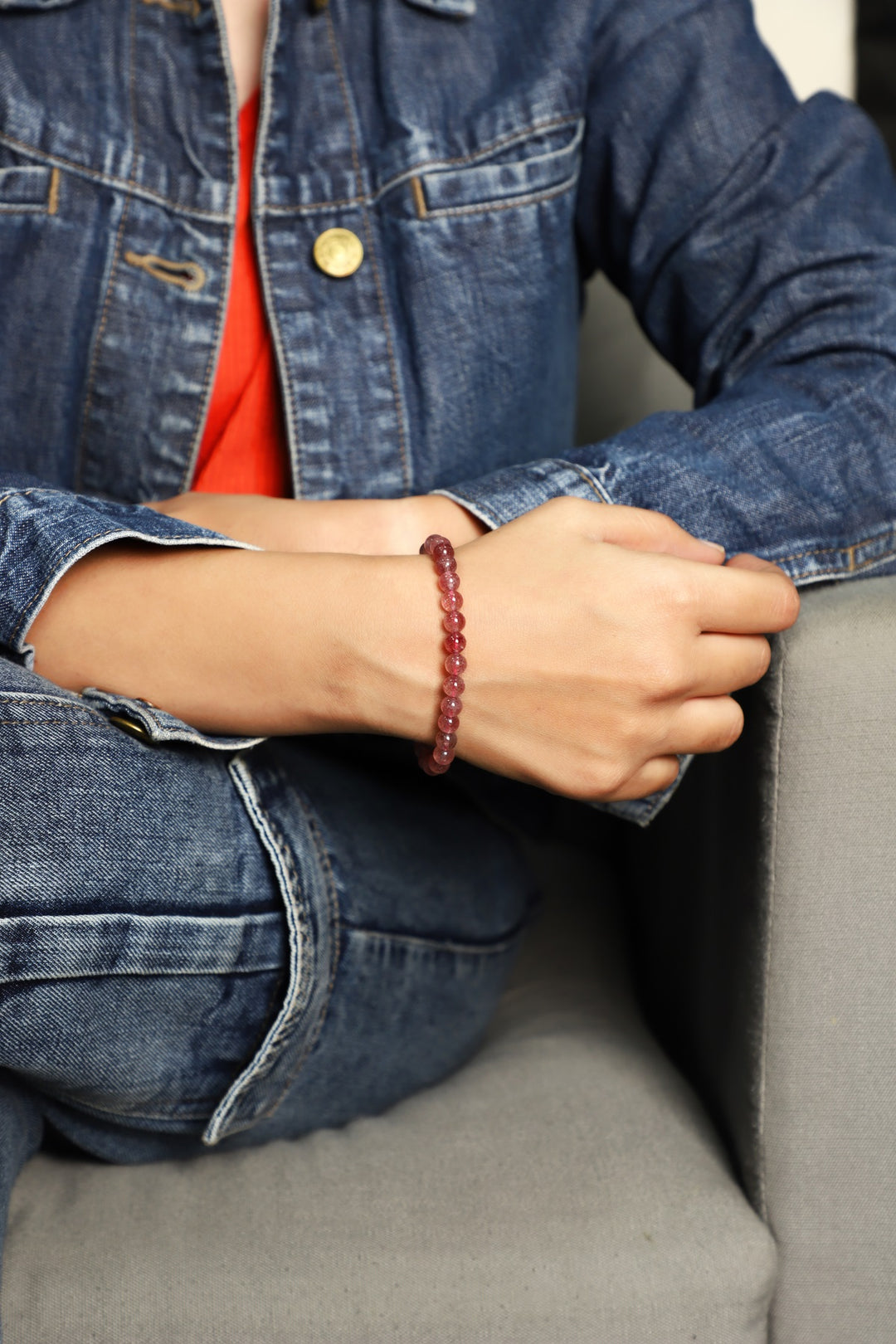 Strawberry Quartz Bracelet: The Stone of Inner Love and Weight Loss