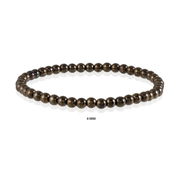 Earthy Elegance: Brown Hematite Stretch Bracelet