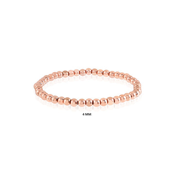 Radiant Aura: Rose Gold Hematite Stretch Bracelet