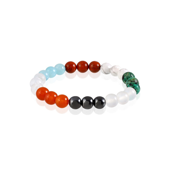 Harmony and Strength Gemstone Stretch Bracelet