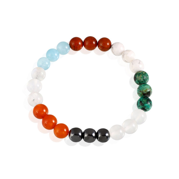 Harmony and Strength Gemstone Stretch Bracelet