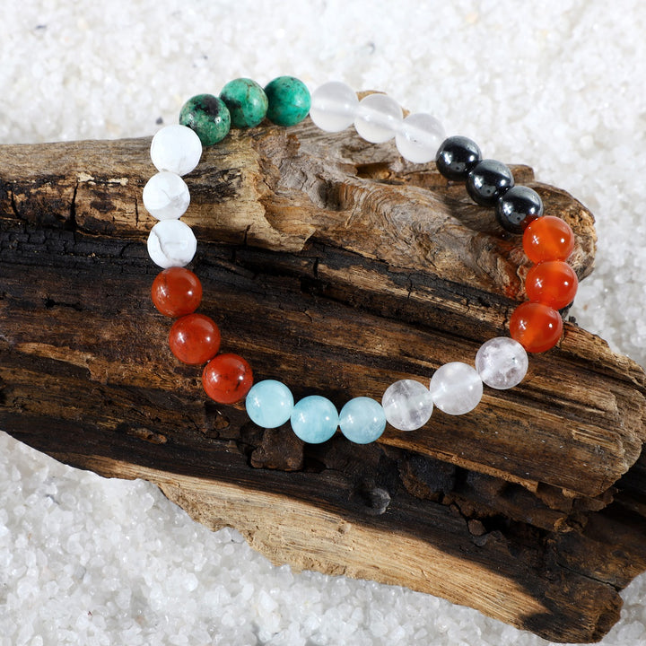 Harmony and Strength Gemstone Stretch Bracelet