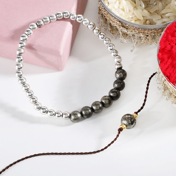 Pyrite Rakhi Combo - Abundance & Protection