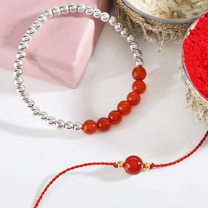 Carnelian Rakhi Combo - Vitality & Courage