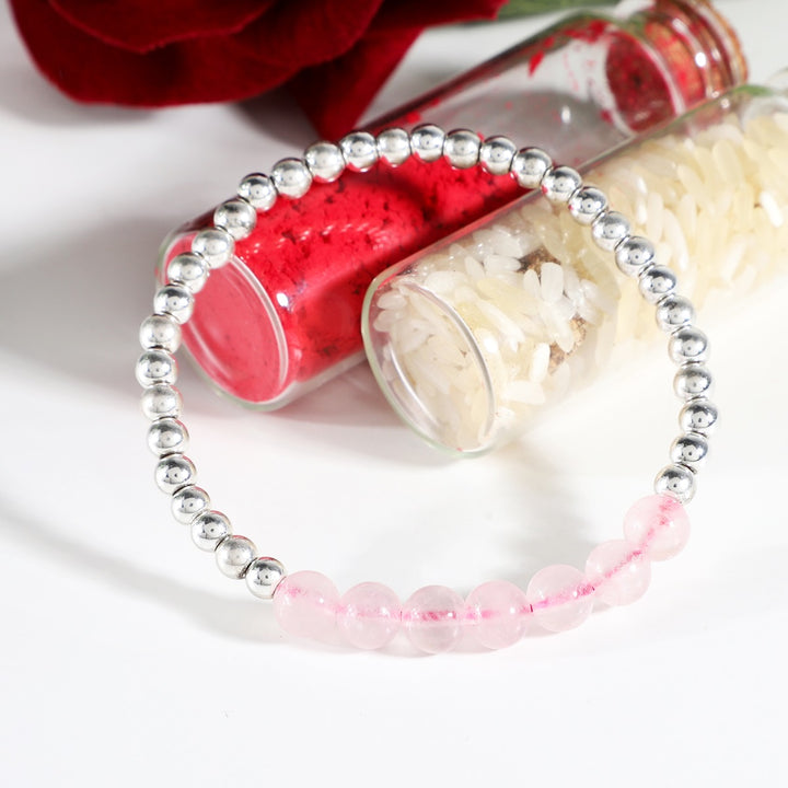 Rose Quartz Rakhi Combo - Love & Compassion