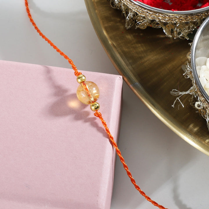 Citrine Rakhi - Abundance & Joy