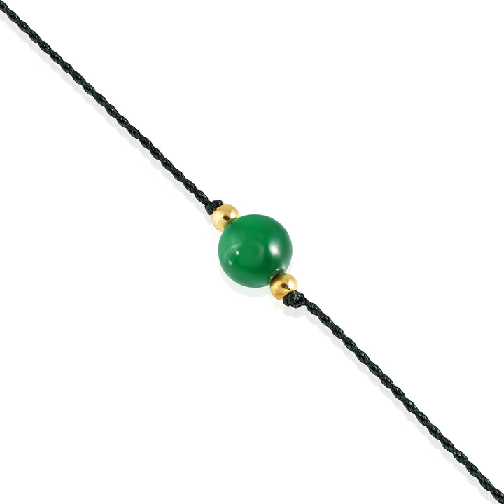 Green Onyx Rakhi - Strength & Healing