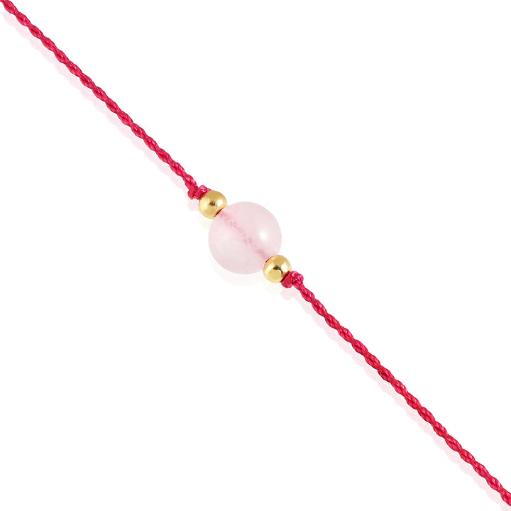 Rose Quartz Rakhi - Love & Harmony