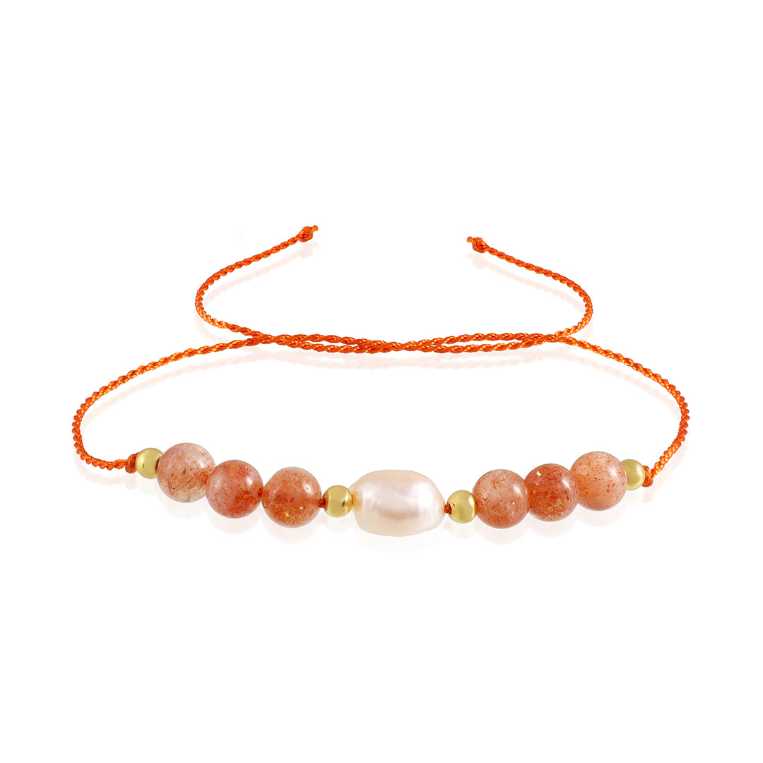 Sunstone and Pearl Rakhi - Joy & Purity