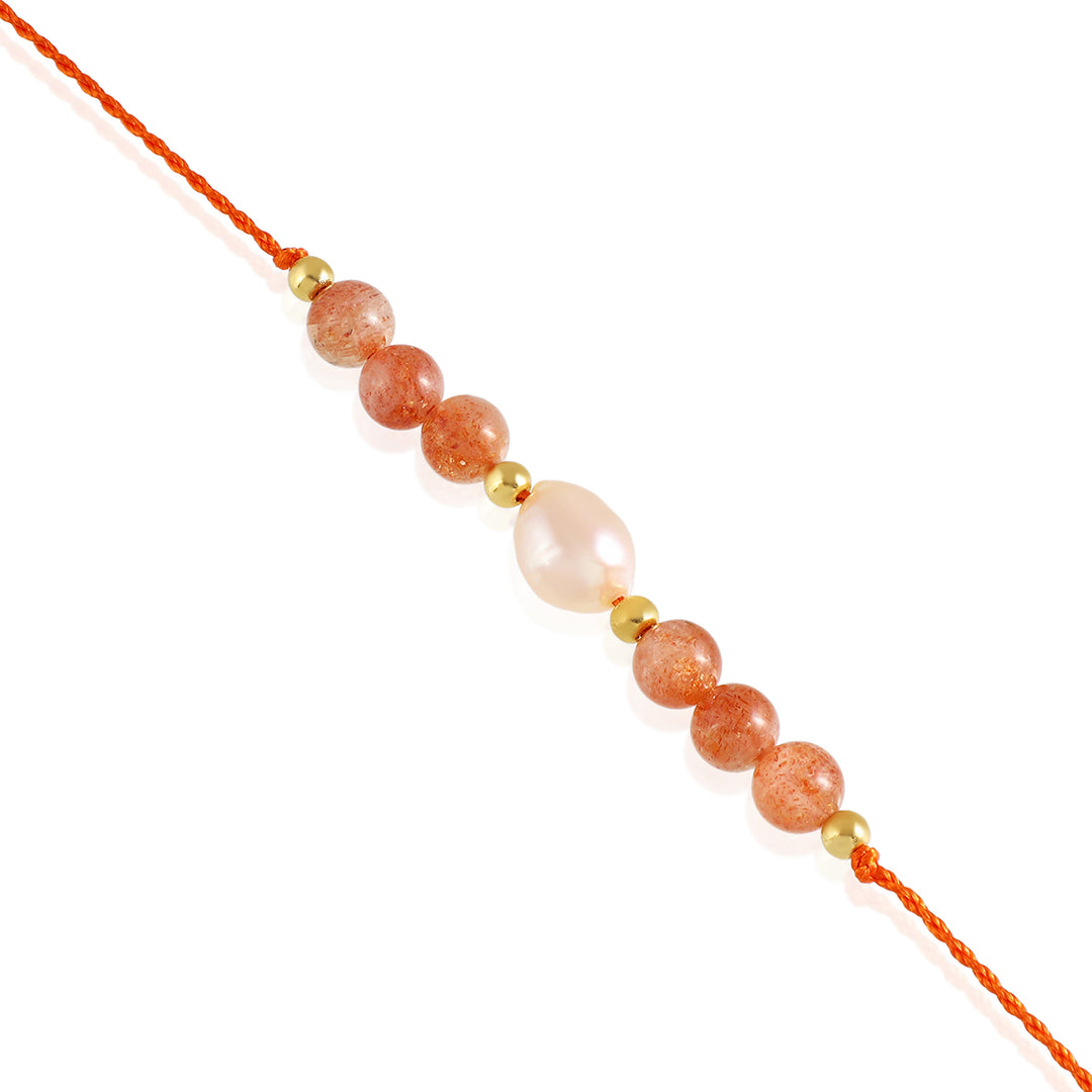 Sunstone and Pearl Rakhi - Joy & Purity