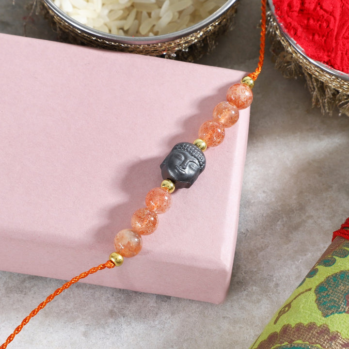 Sunstone Buddha Rakhi - Joy & Stability