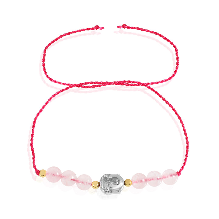 Rose Quartz Buddha Rakhi - Love & Stability