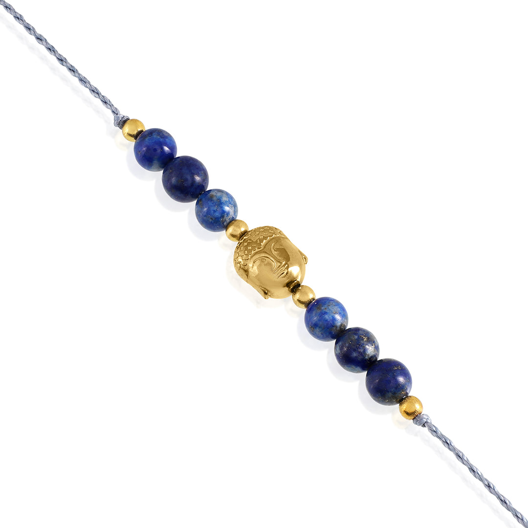 Lapis Lazuli Buddha Rakhi - Wisdom & Grounding