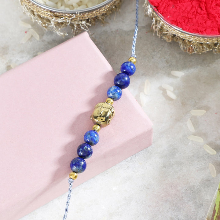 Lapis Lazuli Buddha Rakhi - Wisdom & Grounding