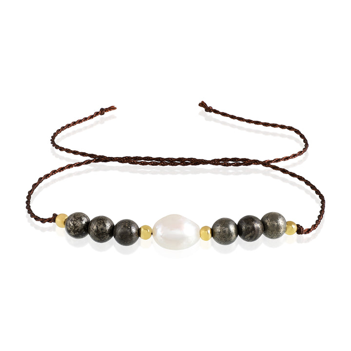 Pyrite and Pearl Rakhi - Abundance & Purity