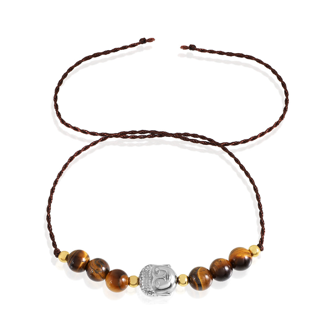 Tiger's Eye Buddha Rakhi - Courage & Stability