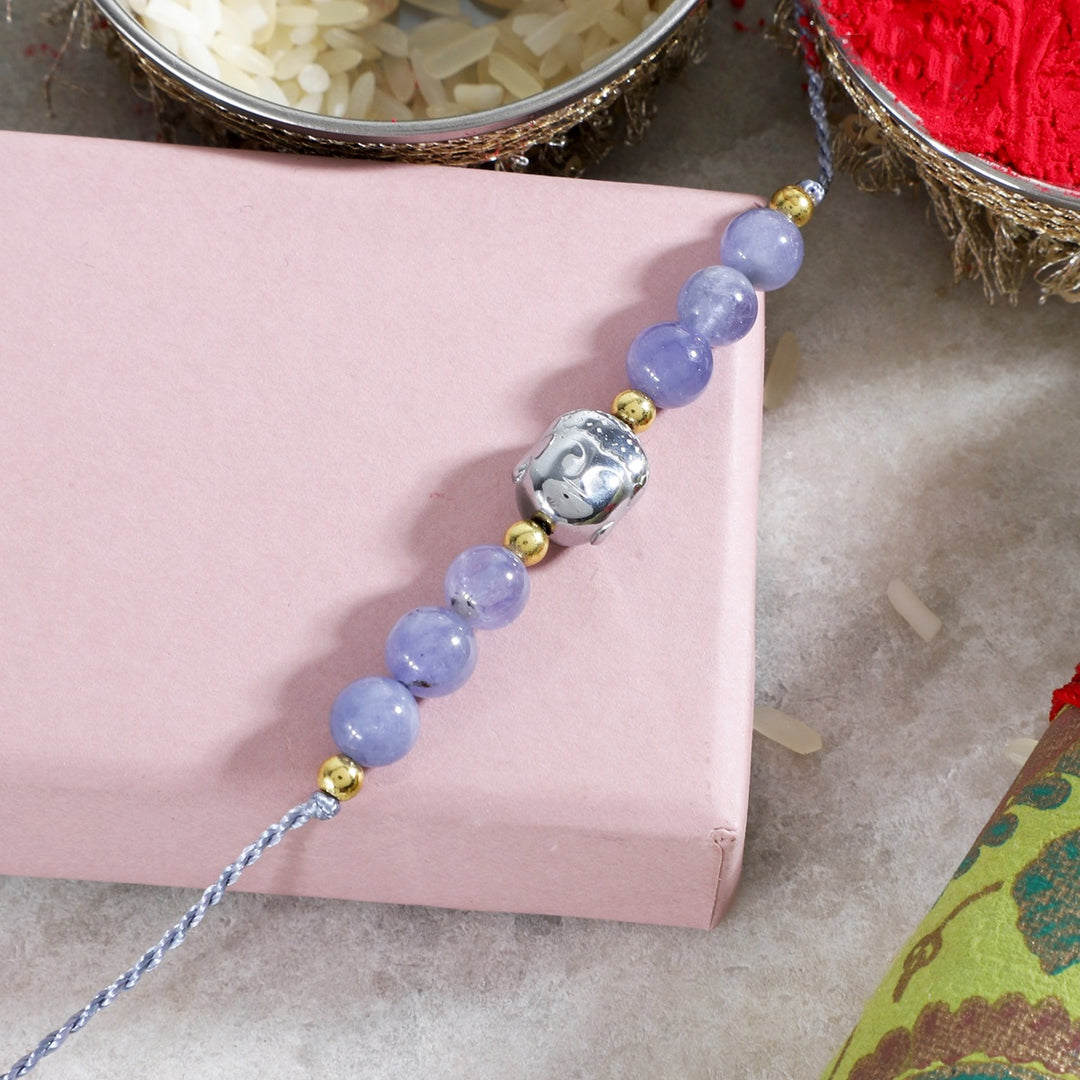 Tanzanite Buddha Rakhi - Intuition & Grounding