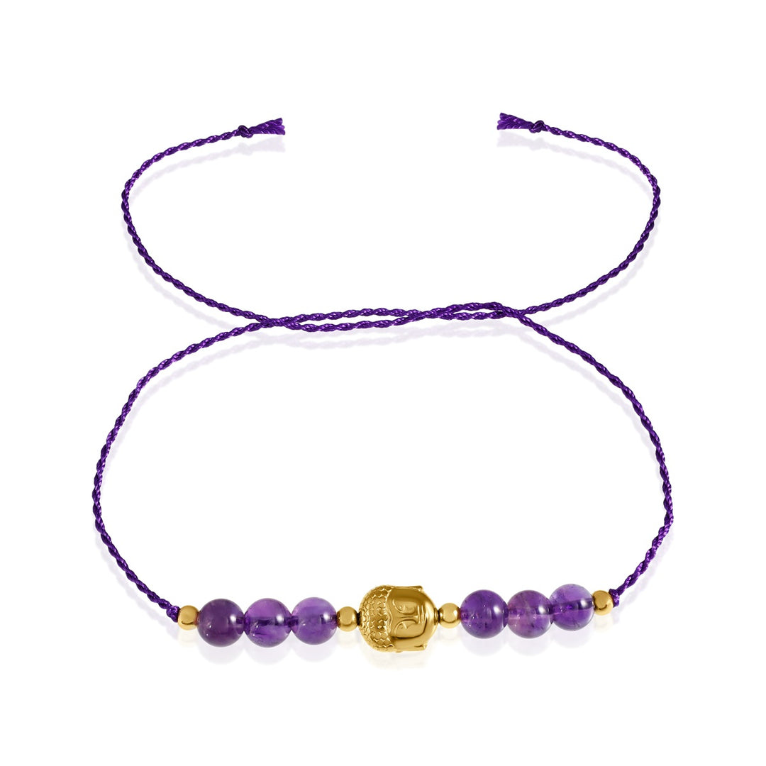 Amethyst Buddha Rakhi - Tranquility & Grounding