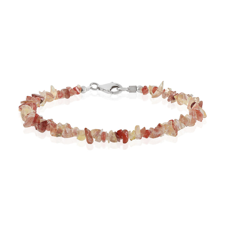 Andesine Nuggets Silver Bracelet - Vitality & Clarity