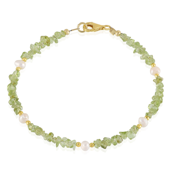 Peridot and Pearl Bracelet - Renewal & Purity