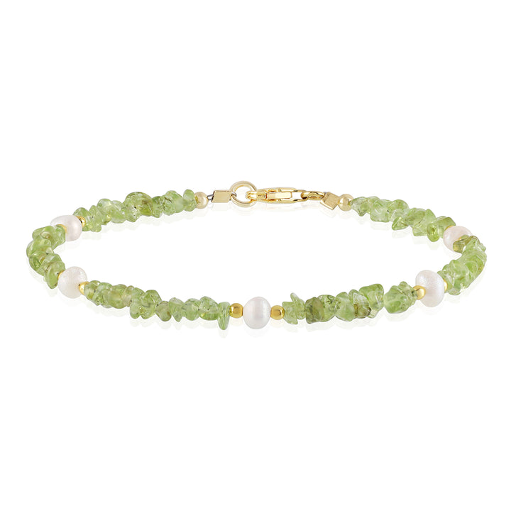 Peridot and Pearl Bracelet - Renewal & Purity