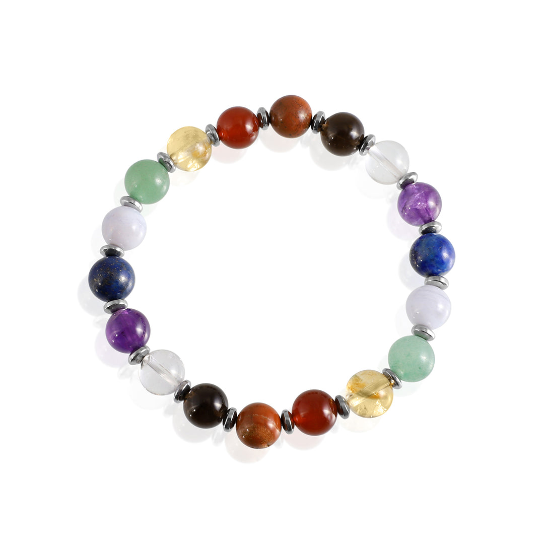 9 Chakra Healing Gemstone Bracelet (8mm Beads)